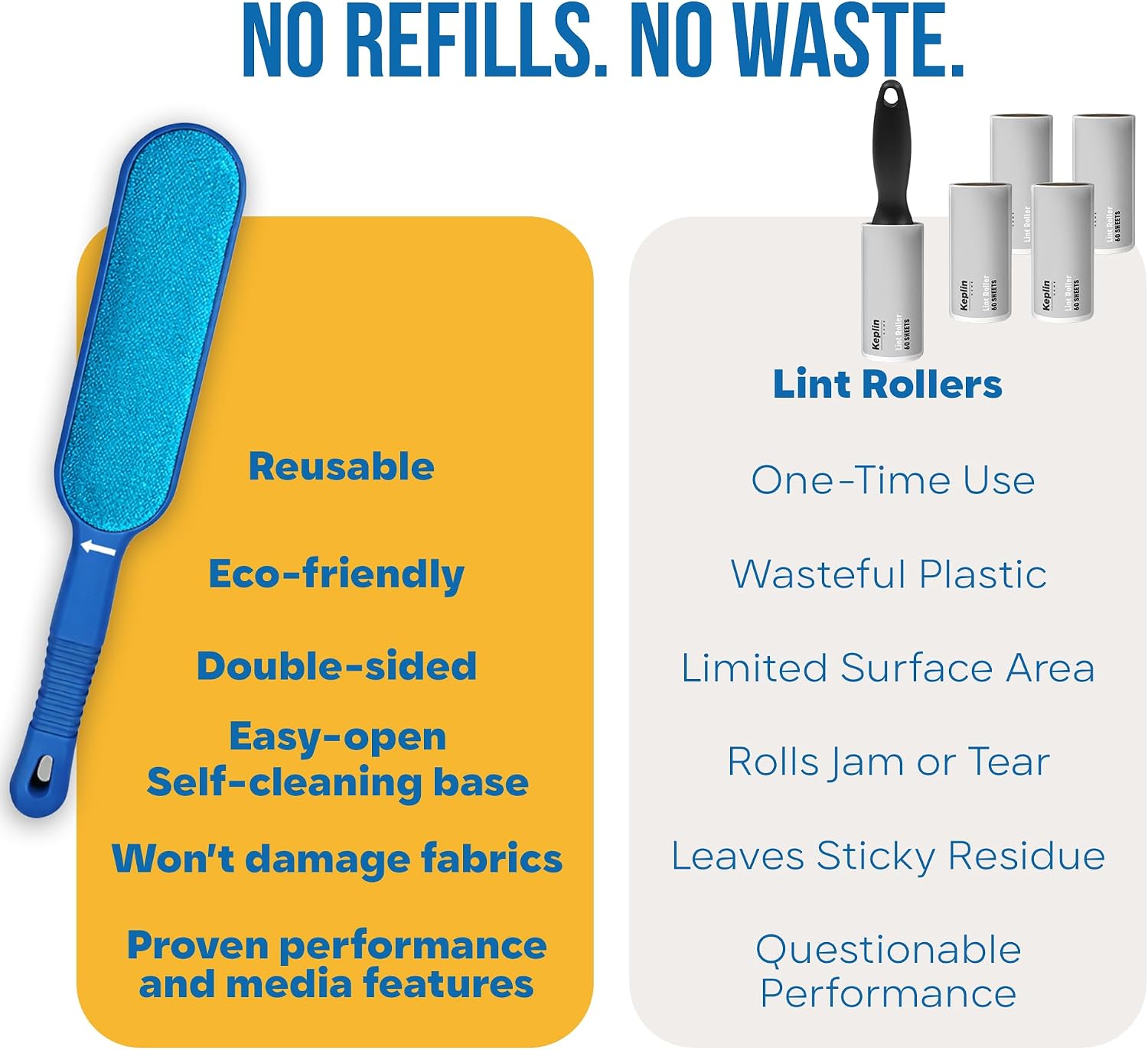 Thumbnail 5 de Fur Magic Pet Hair Remover Brush with Easy-Open Self-Cleaning Base (Blue) – reusable lint & fur remover