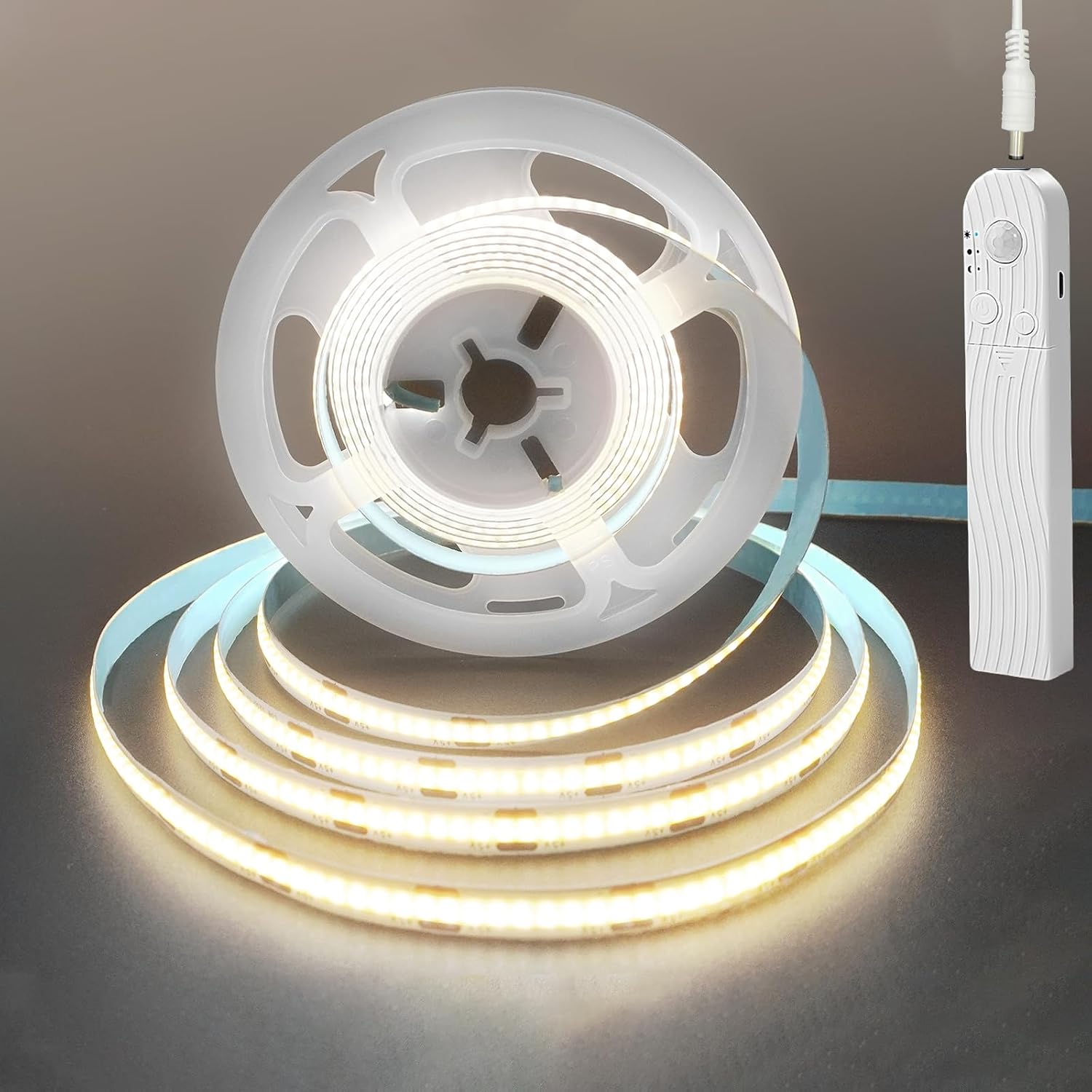 Detalle de Clearhill 5VRE-SEN-2-1P4000K COB-ledstrip met sensor, dimmer en 1500 mAh