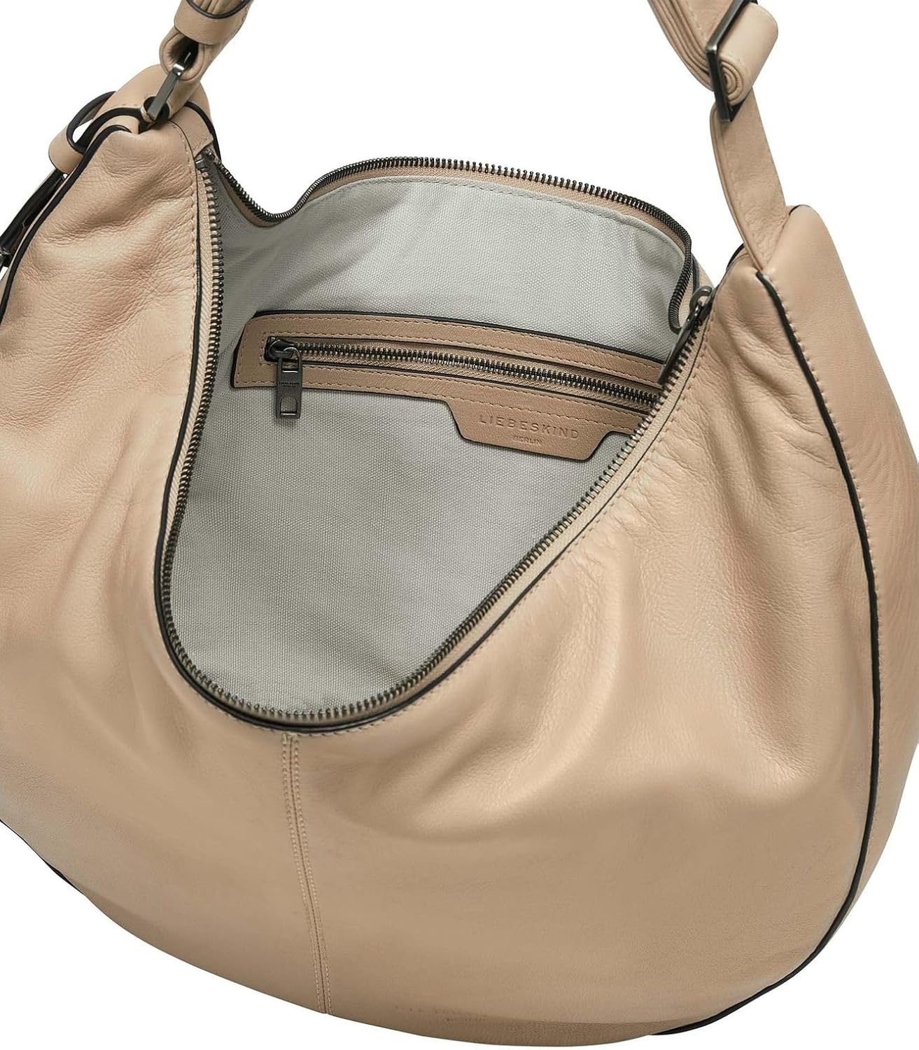 Thumbnail 2 de LIEBESKIND Berlin Hobo M Moon Sheep Natural – kompakte Allroundtasche im gehobenen Stil