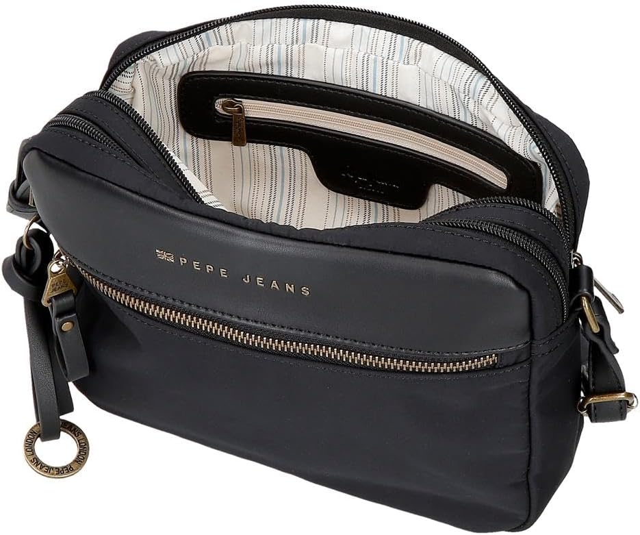 Thumbnail 4 de Pepe Jeans Morgan: borsa a bandoliera donna in similpelle beige, nera e verde di Joumma Bags