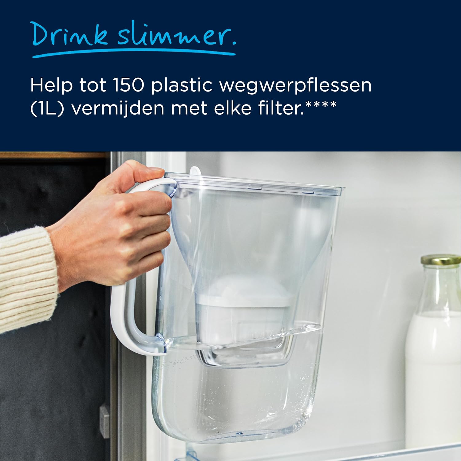 Detalle 1 de BRITA Style Essential 1058212 Water Filter Jug, 2.4L, LED, White