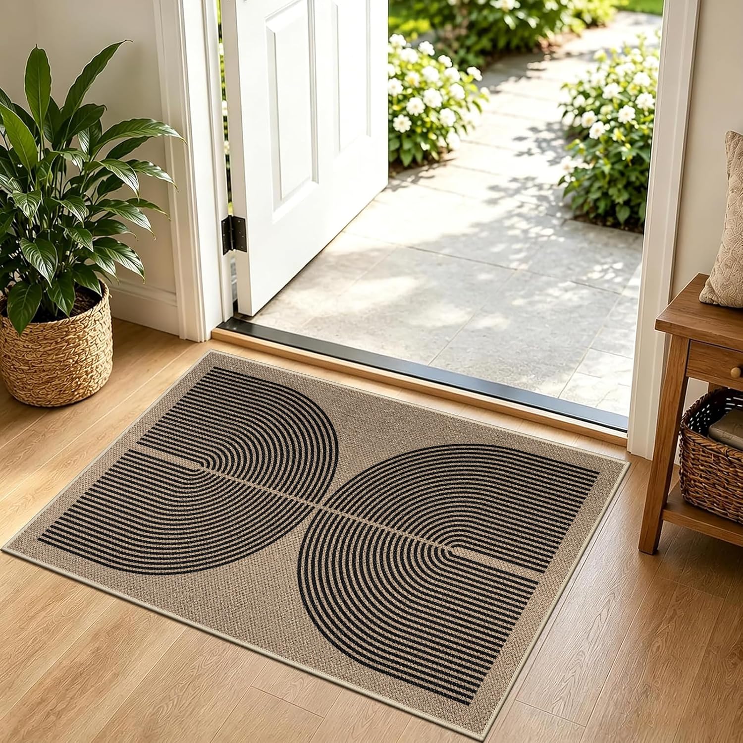 Detalle de Capslpad Dirt Trapper Doormat – wycieraczka 50 × 80 cm, wygląd juty, antypoślizgowa i pralna