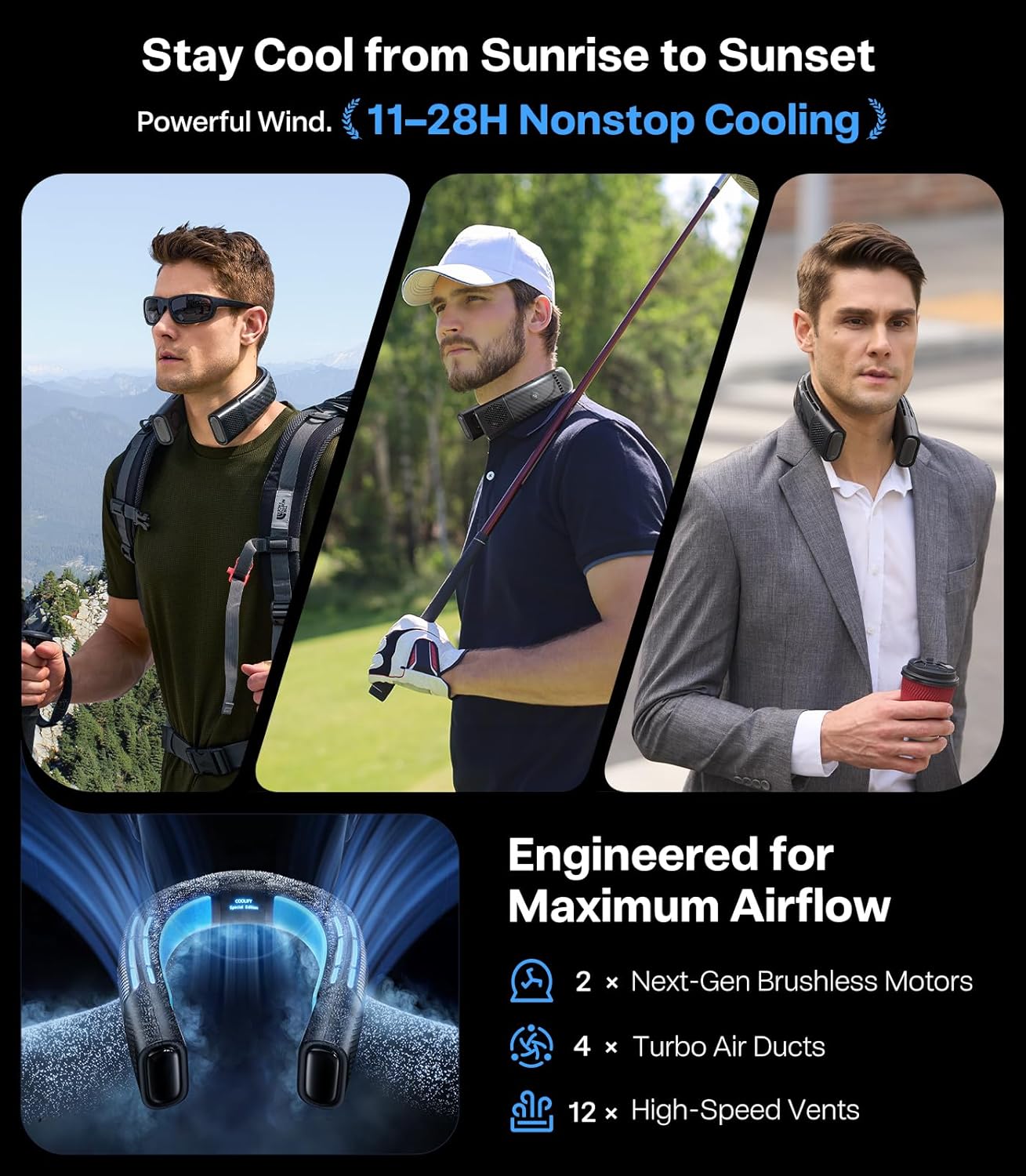 Thumbnail 4 de TORRAS COOLiFY 2S Lite Neck Air Conditioner: Hands-Free Cooling with Long Battery Life