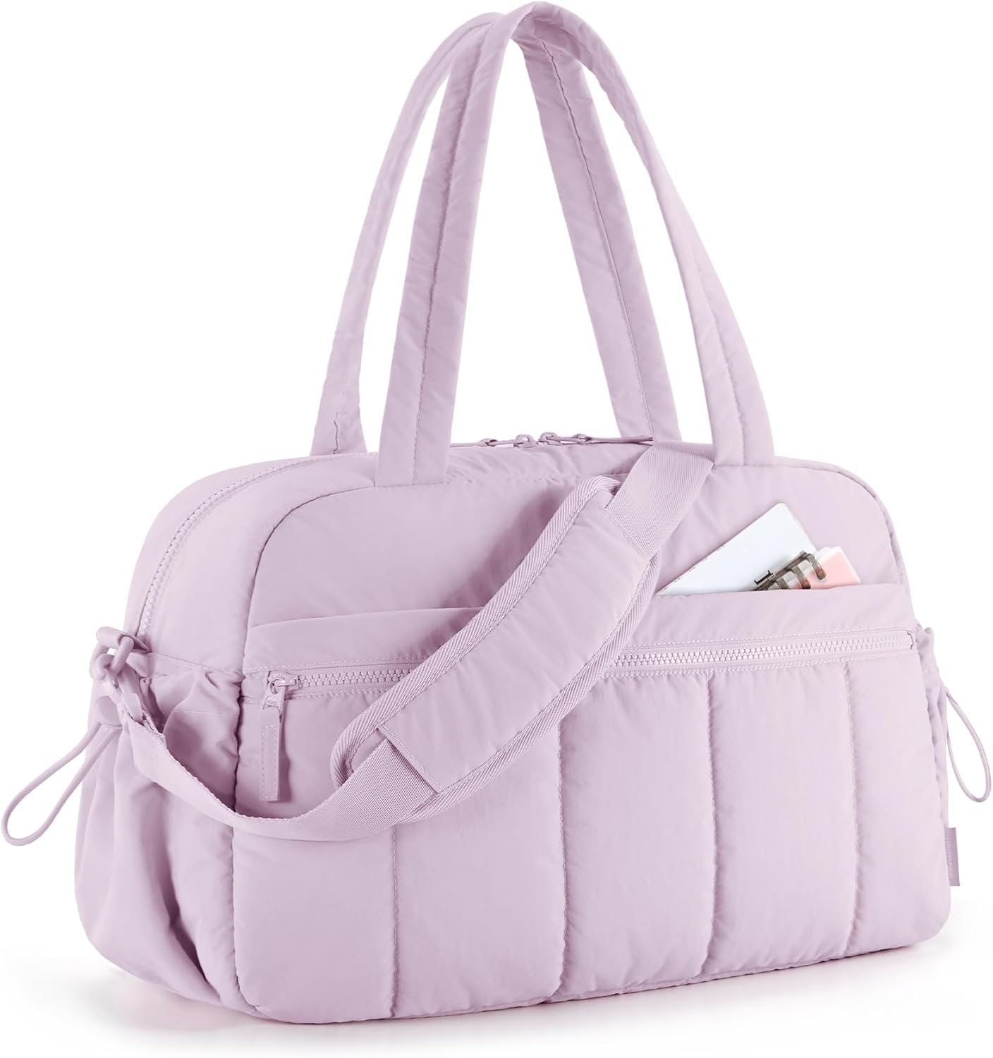 Thumbnail 6 de BAGSMART Puffer Reisetasche 24L – Vielseitige Sporttasche und Wochenendreisetasche in Dunkelrosa