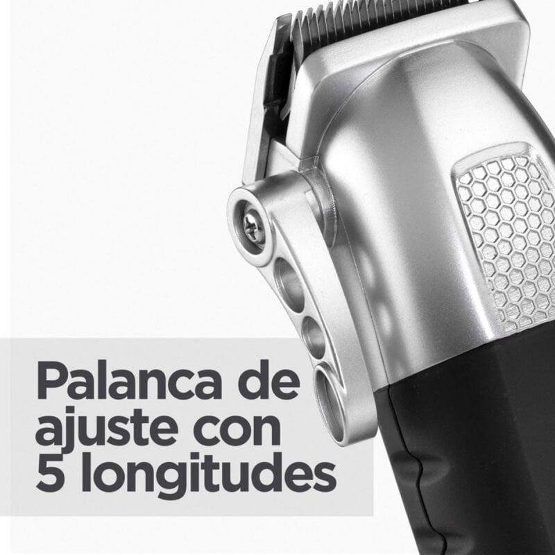 Detalle 2 de BaByliss E812E: cortapelos inalámbrico con 8 guías y batería de litio