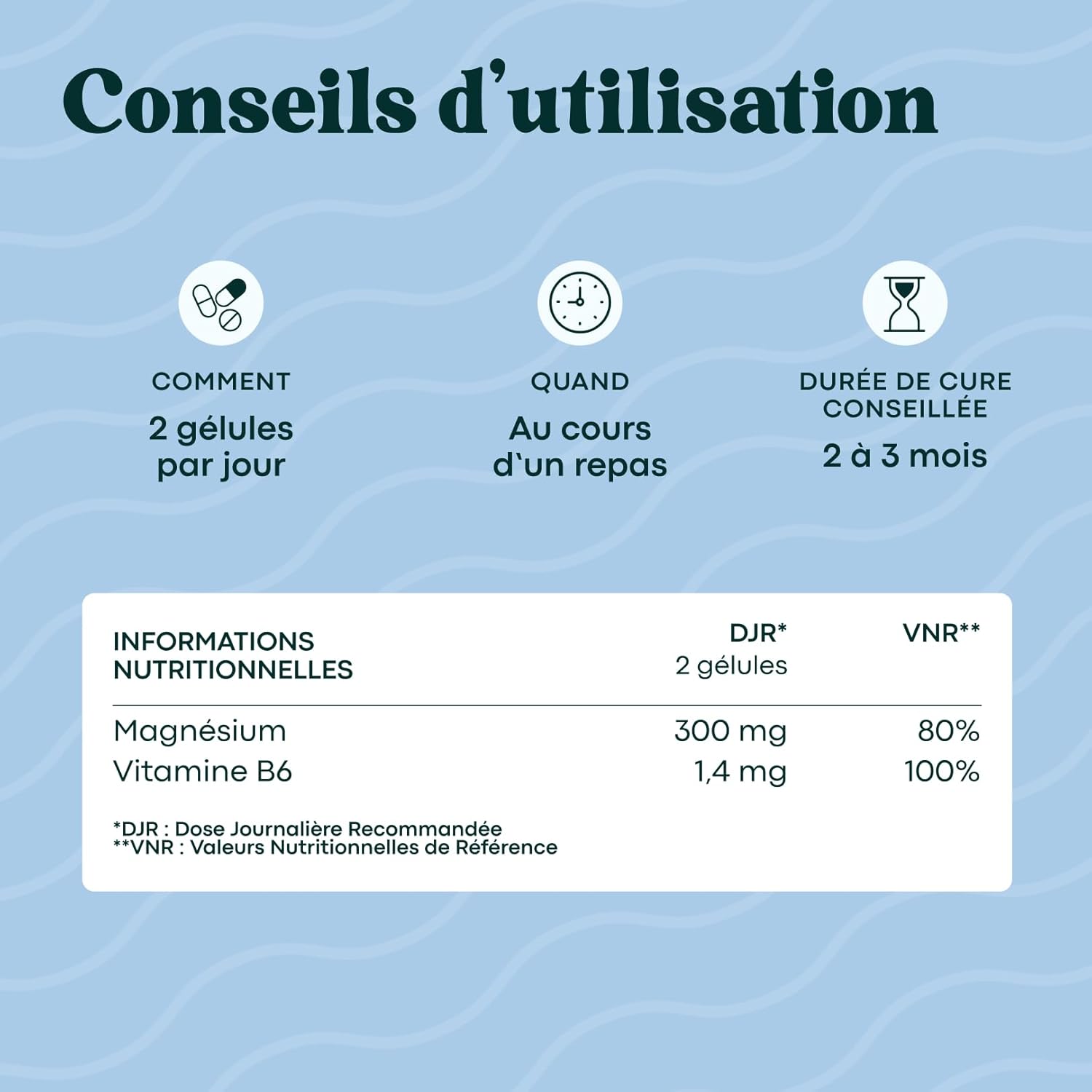 Thumbnail 4 de Magnésium Marin + Vitamine B6 - Essentials by Novoma, Cure d’un mois (60 gélules végétales)