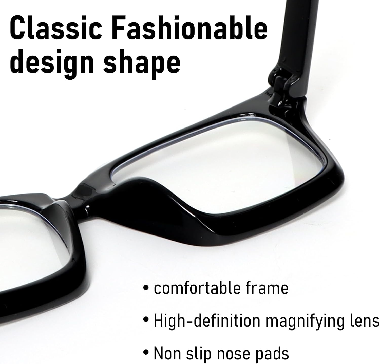 Detalle de KoKoBin 3 Pack Oversized Reading Glasses for Women – Blue Light Blocking, Large Frames