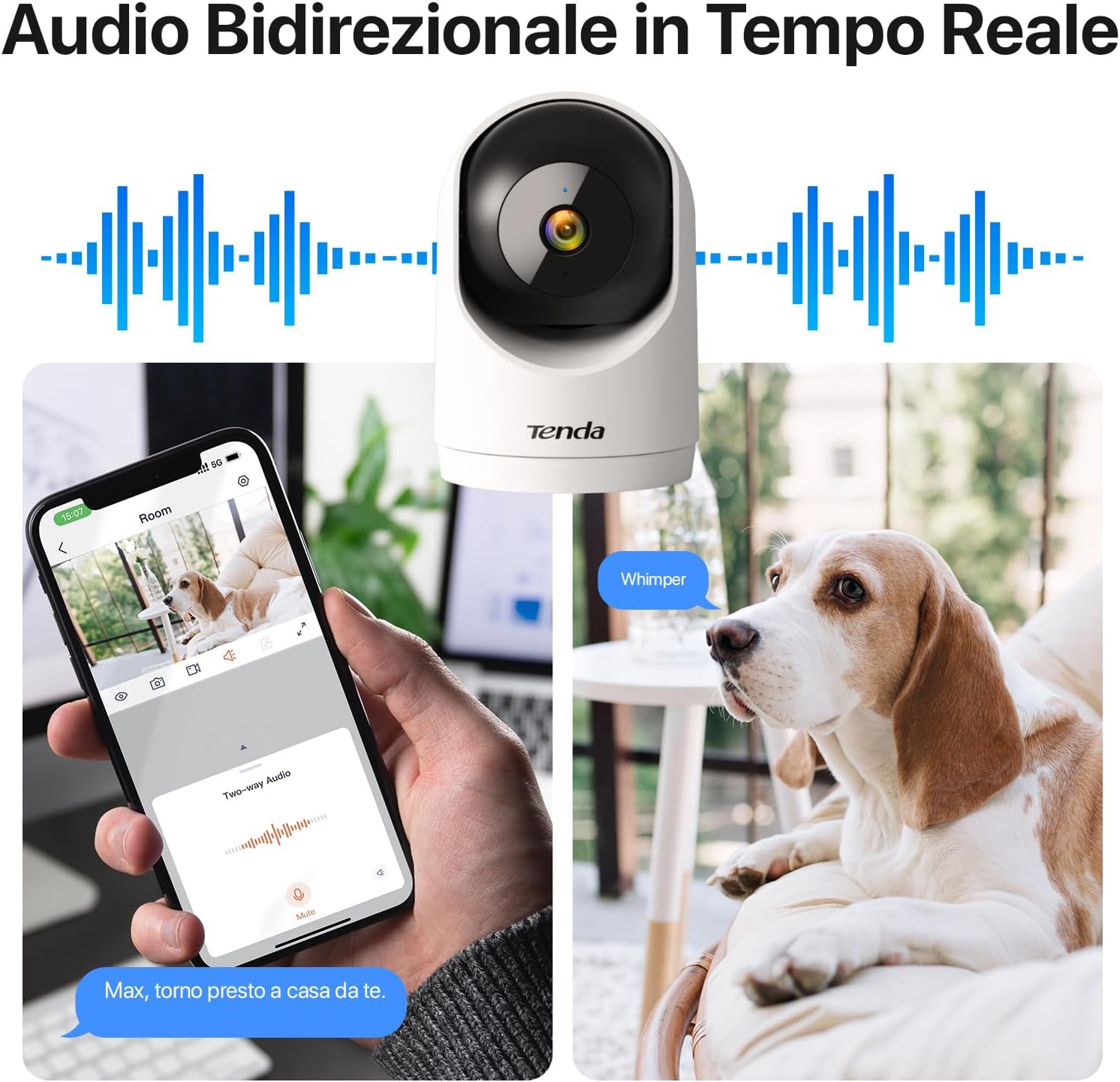 Thumbnail 5 de Tenda CP3V3.0 Telecamera interna 3MP con visione notturna