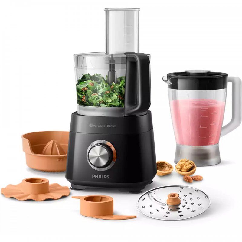 Detalle 2 de Philips Viva HR7510/10: Robot de Cocina Compacto 800 W para uso diario