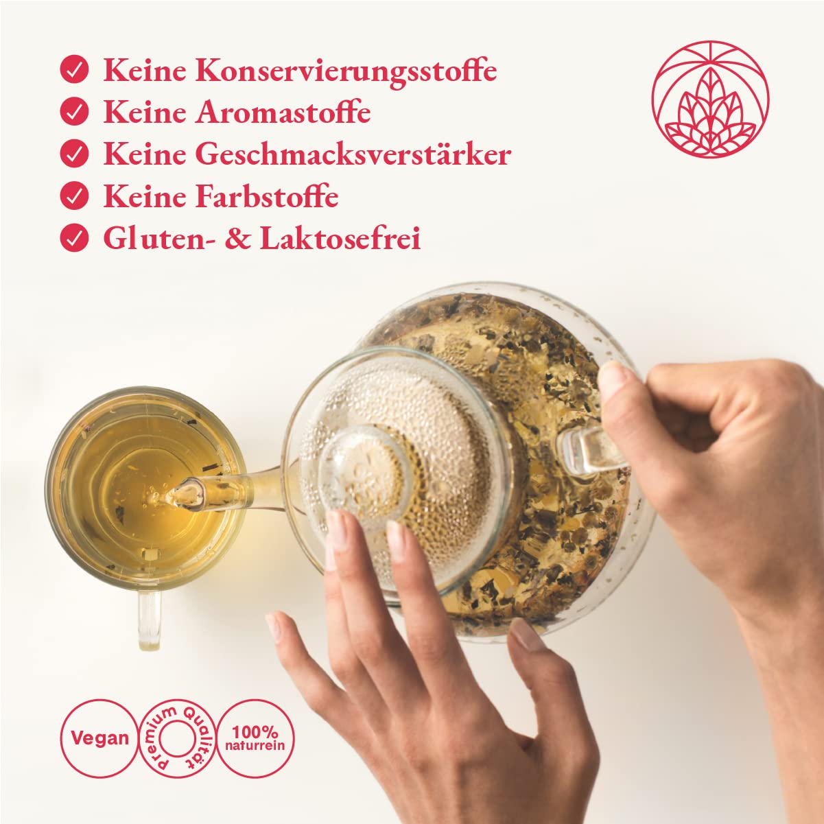Detalle de Monte Nativo Himbeerblättertee 300 g – 100% natürlich für die Geburtsvorbereitung