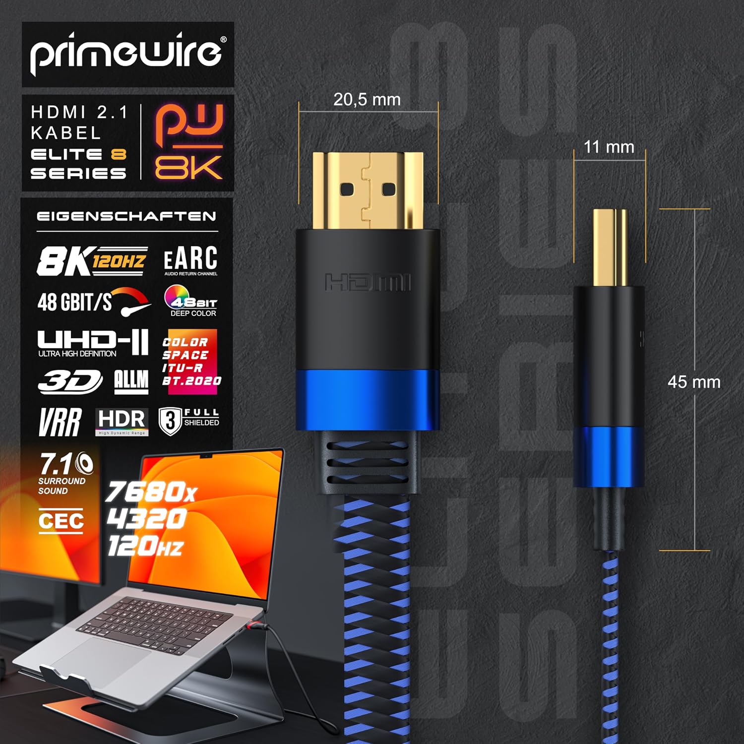 Thumbnail 1 de Primewire 8K HDMI Kabel 2.1 3m