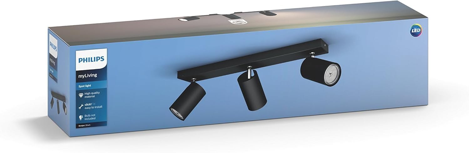 Thumbnail 2 de Philips Lighting myLiving Foco Interior GU10 Negro 🖤