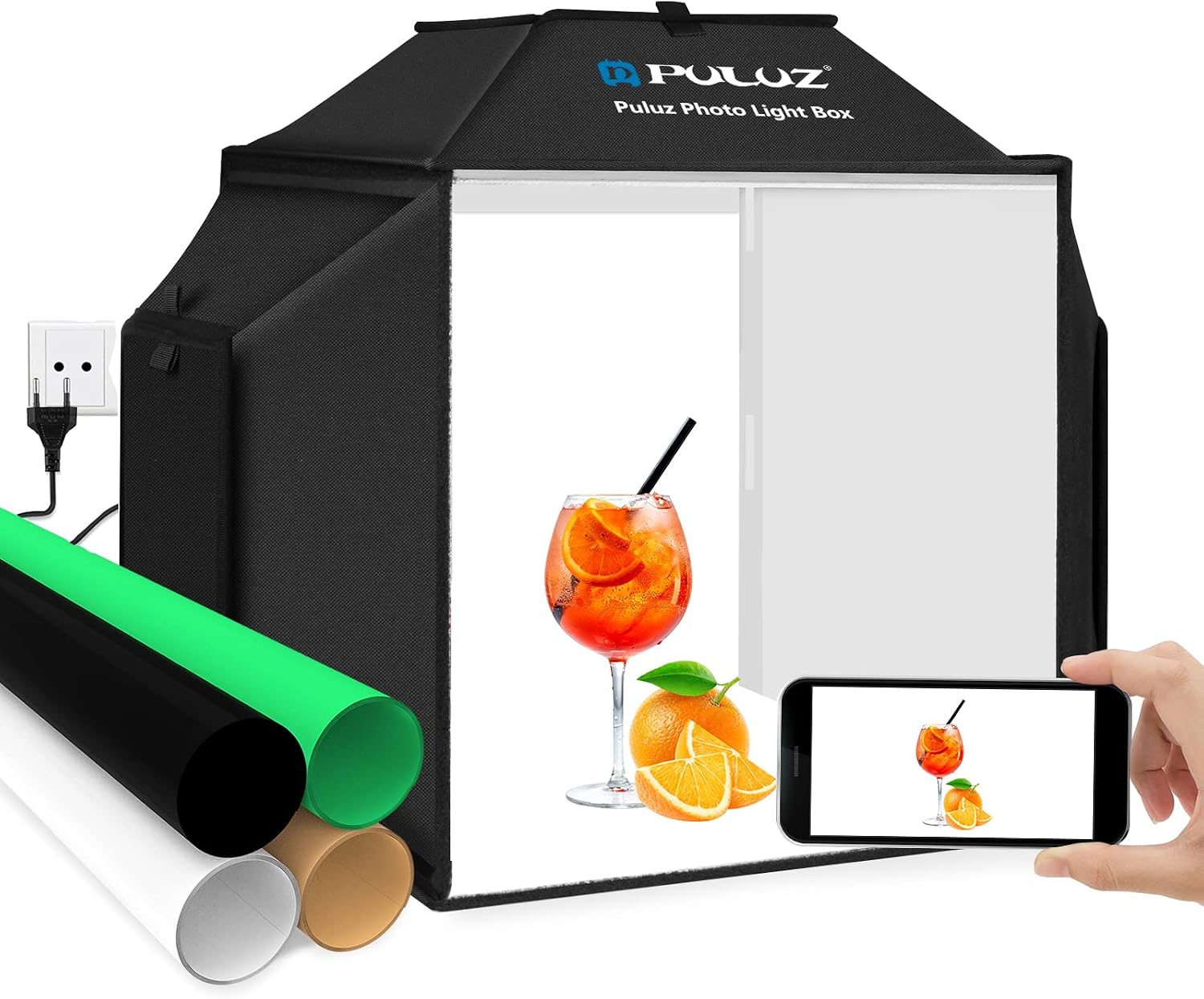 Detalle de PULUZ 40×40 cm Fotostudio Set Lichtzelt für Produktfotos