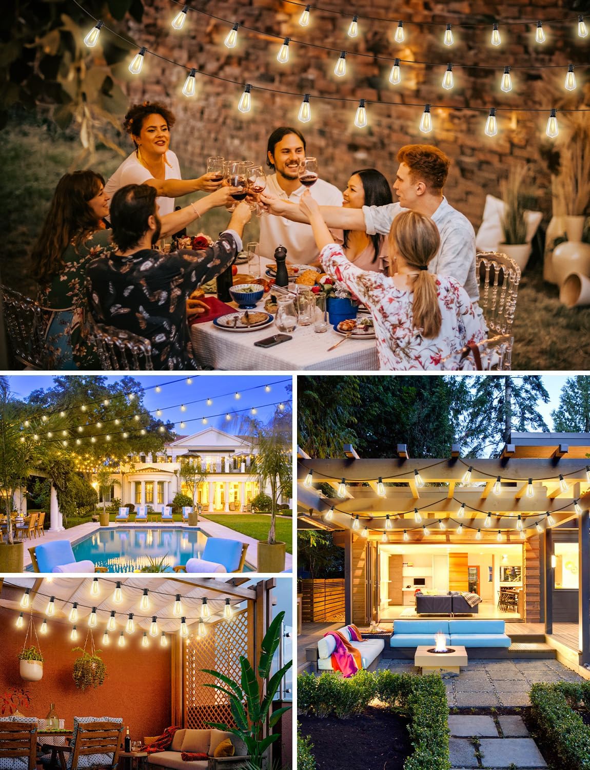 Thumbnail 6 de Brightever Outdoor String Lights 120FT