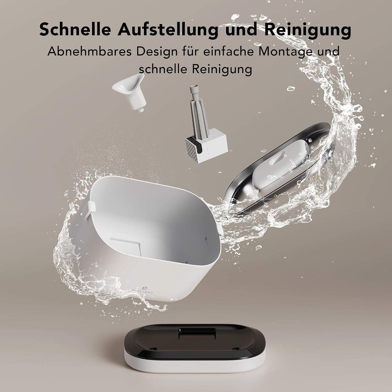 Detalle de PETLIBRO Katzenbrunnen Pumpe Kabellos – Leise Ersatzpumpe für PLWF005, PLWF115, PLWF105