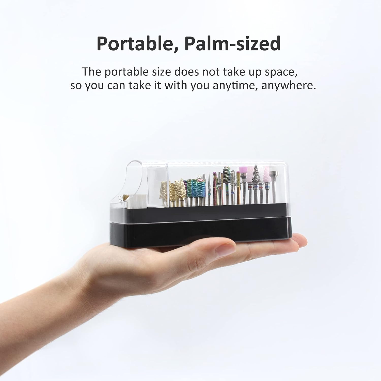 Detalle 2 de Nail Drill Bits Holder with Cleaner, 30 holes