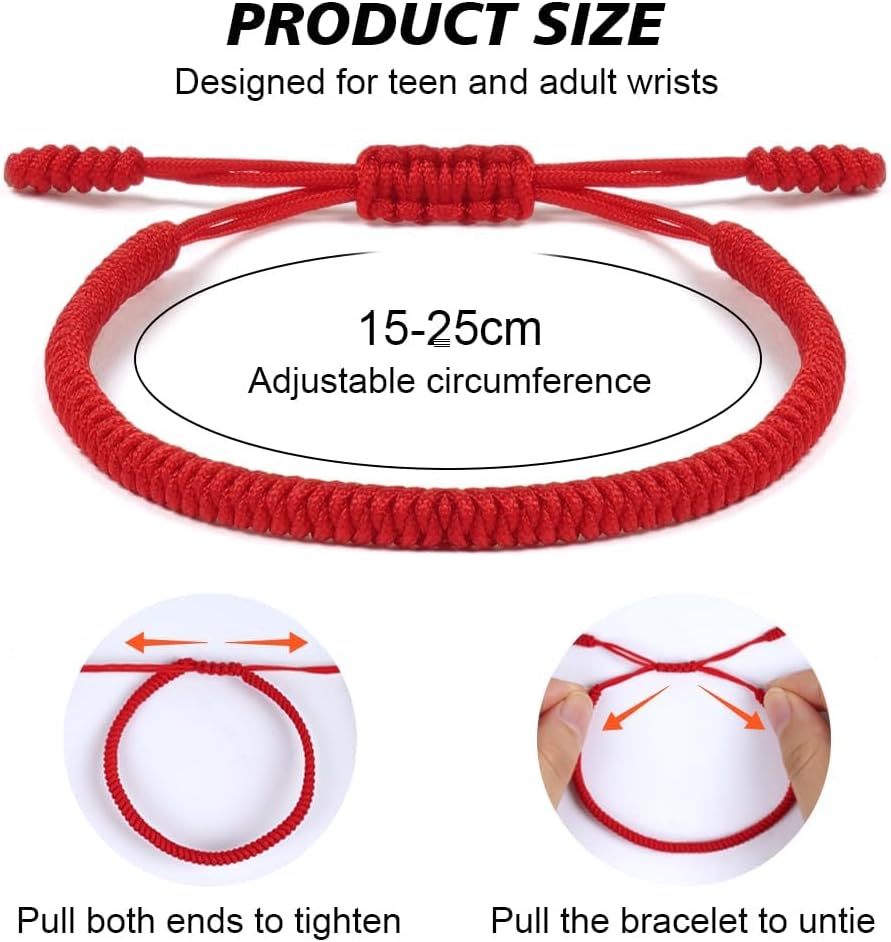 Thumbnail 1 de Aucuu Bracelet Porte Bonheur d’Amitié Tressé, Réglable – Style Tibet, fait main