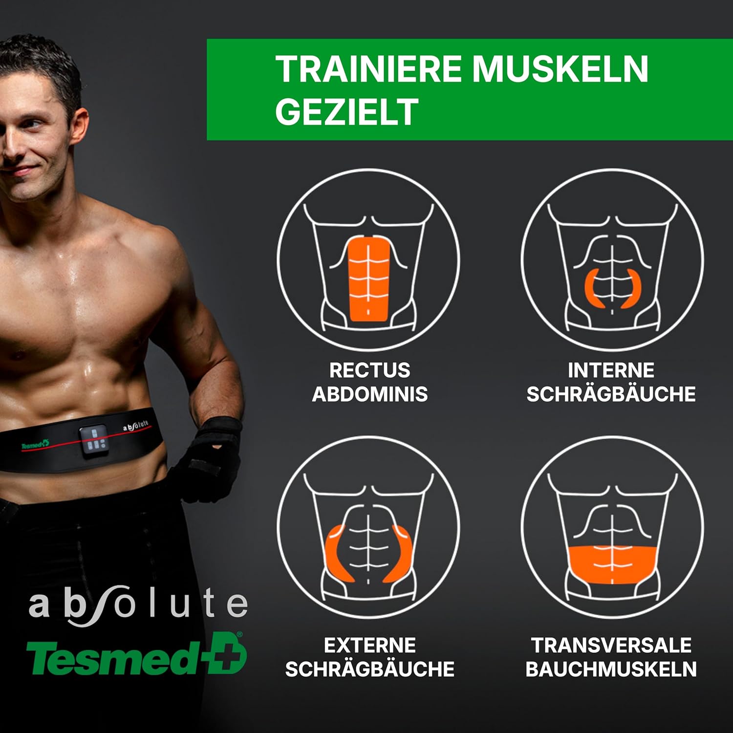 Thumbnail 2 de TESMED Absolute EMS-Bauchmuskeltrainer 15 Programme 💪