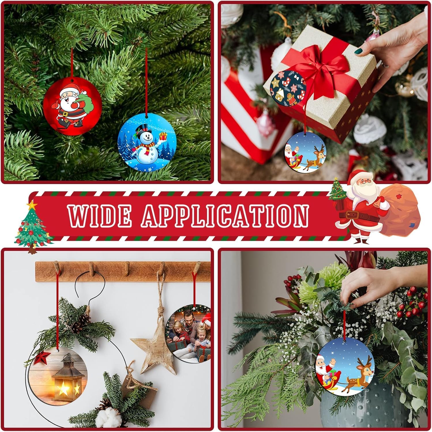 Thumbnail 6 de HTVRONT SG-RSHYP-0002-US Sublimation Ornament Blanks, Double-Sided MDF