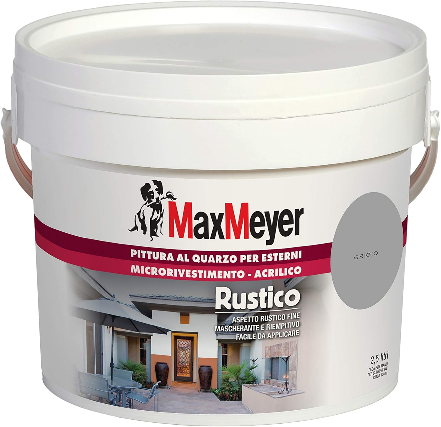 Thumbnail 3 de MAXMEYER Fissativo all'acqua trasparente 1 L: fissativo consolidante per interni ed esterni