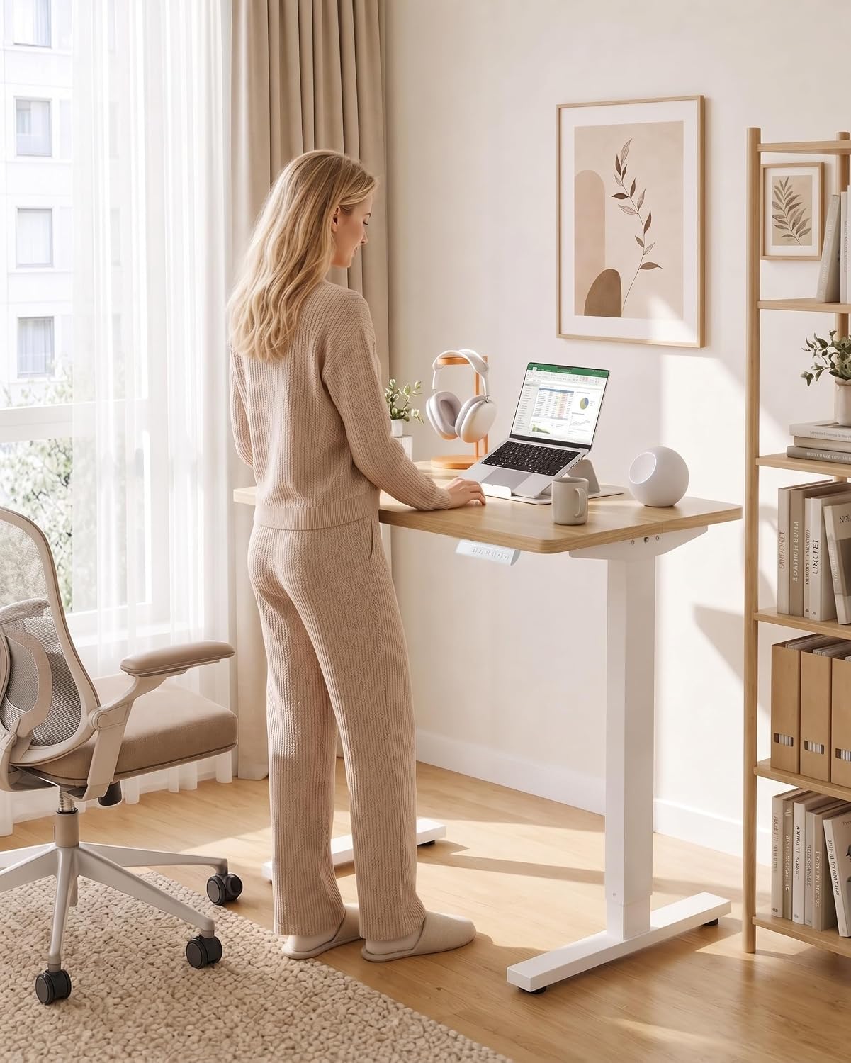 Detalle 2 de HUANUO 32in Small Electric Standing Desk