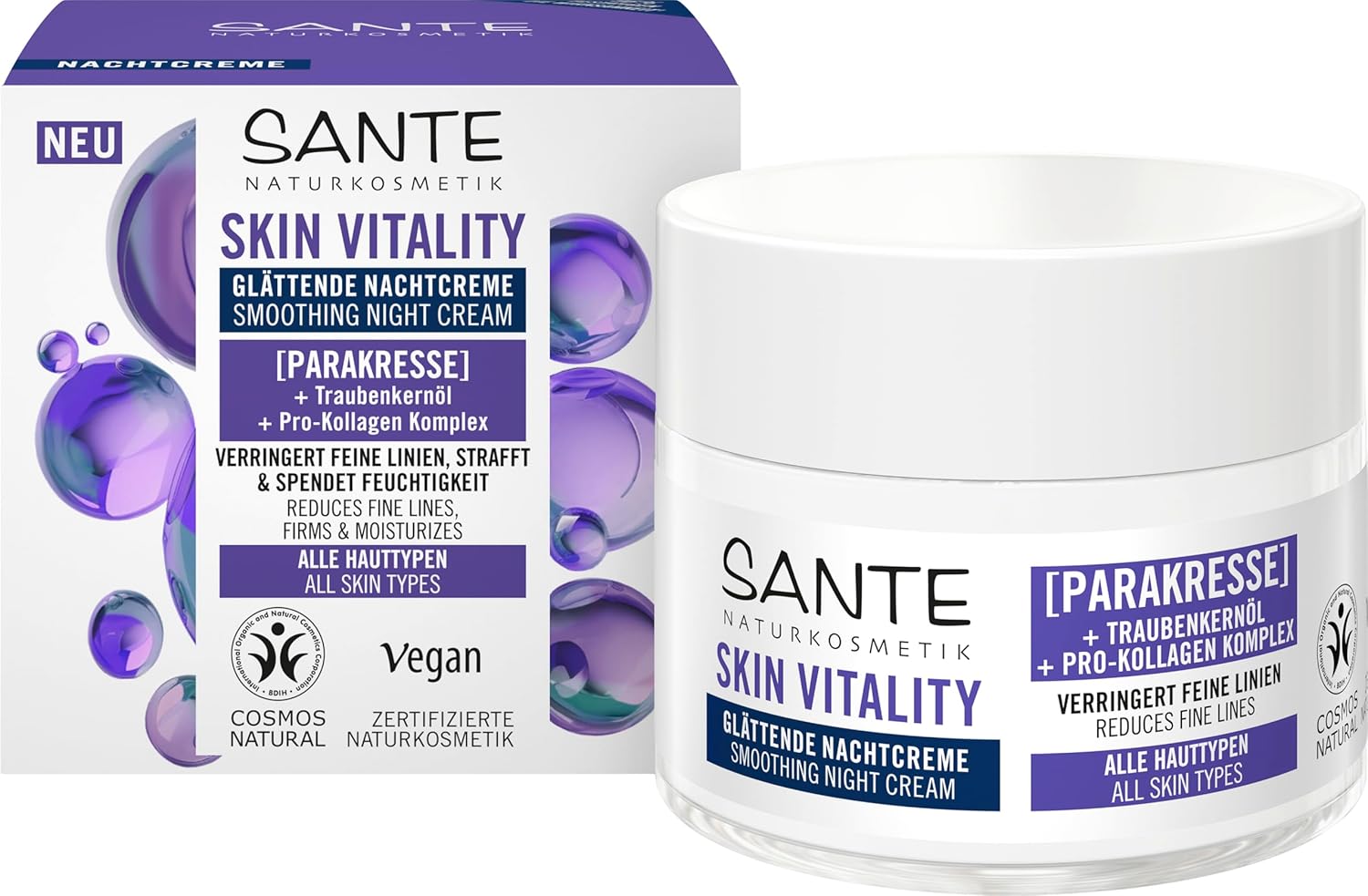 Detalle de SANTE Skin Vitality Glättende Nachtcreme