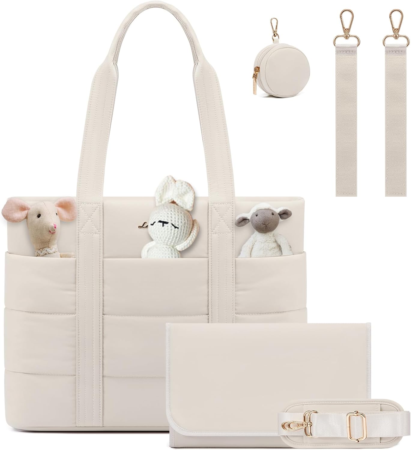 Detalle de LOVEVOOK Diaper Bag Tote, 15.6-Inch