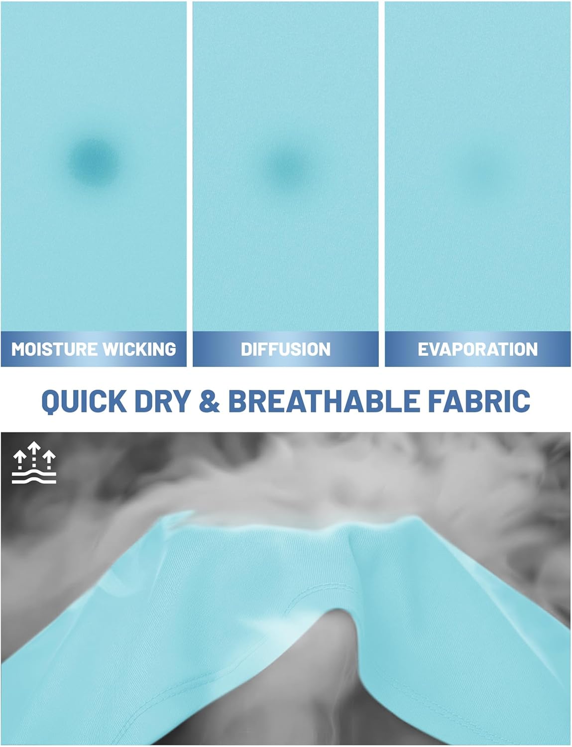 Thumbnail 4 de MAGCOMSEN T-Shirt Sportive da Uomo – Rashguard UPF 50+ con asciugatura rapida, ideale per surfing e attività outdoor