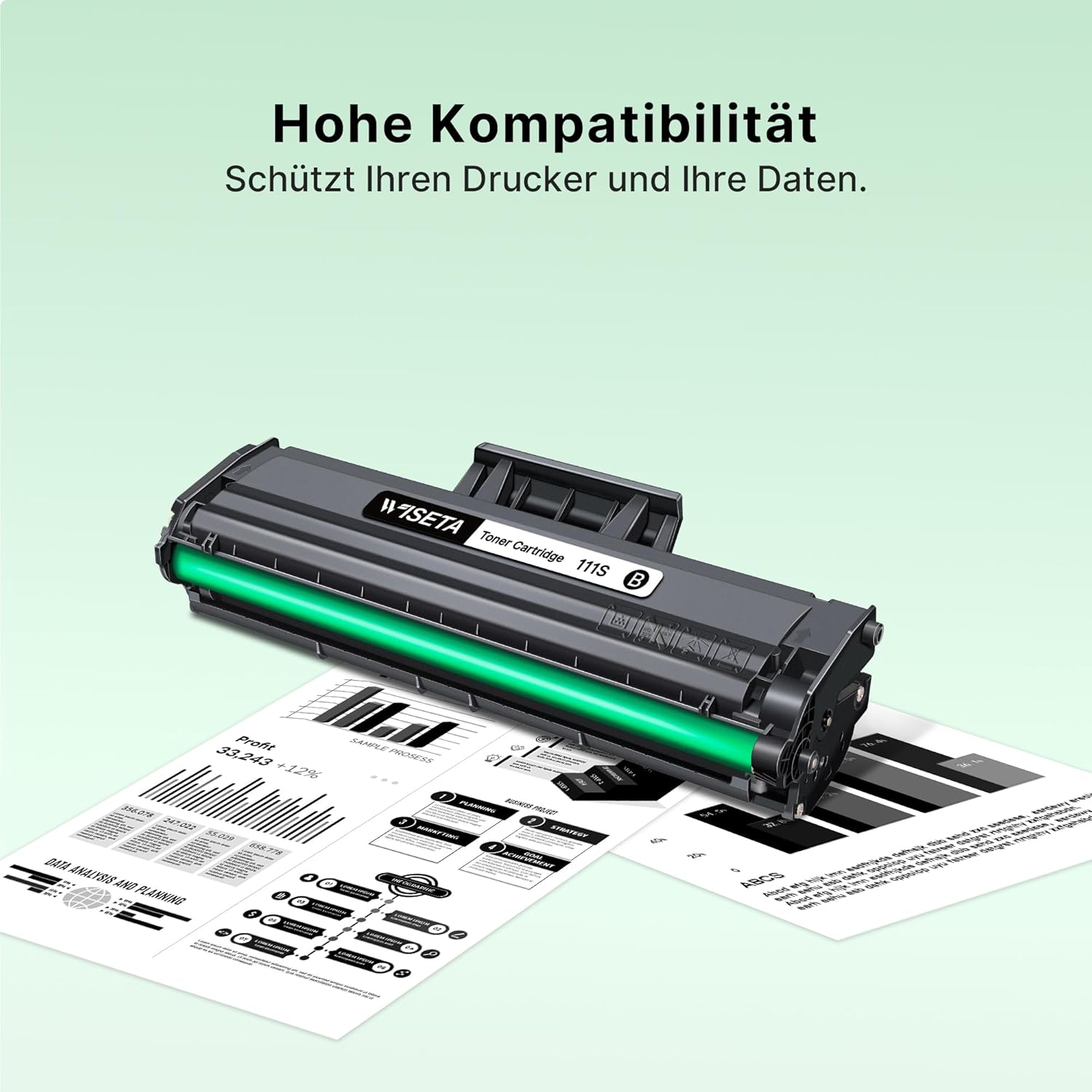 Thumbnail 3 de WISETA MLT-D111S kompatibler Toner im 2er-Pack für Samsung D111S (Schwarz) – passend für Xpress Modelle