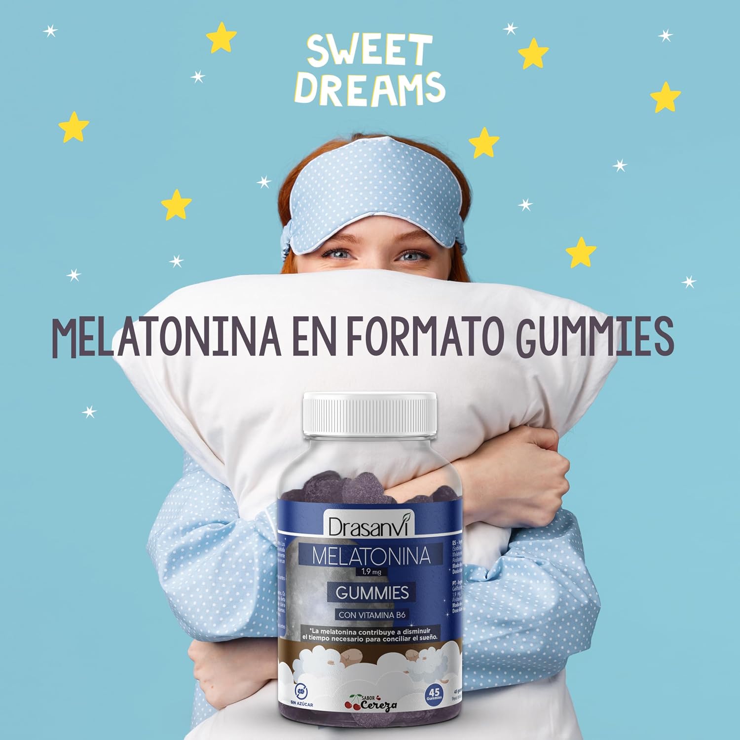 Detalle 2 de Drasanvi Melatonina Gominolas 1,9 mg 45 ud