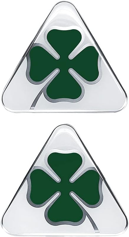 Detalle de Alfa Romeo Adesivi 3D Quadrifoglio Verde Destro + Sinistro (95 x 85 mm) – Ufficiali
