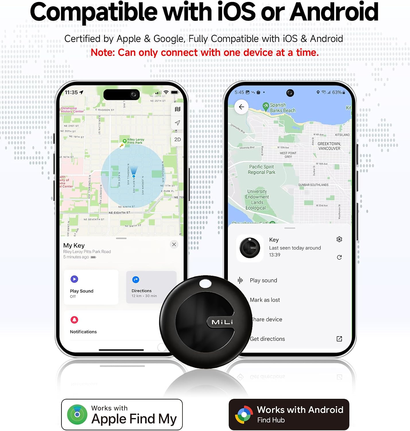 Thumbnail 1 de MiTag Duo Smart Tracker 1 Pack