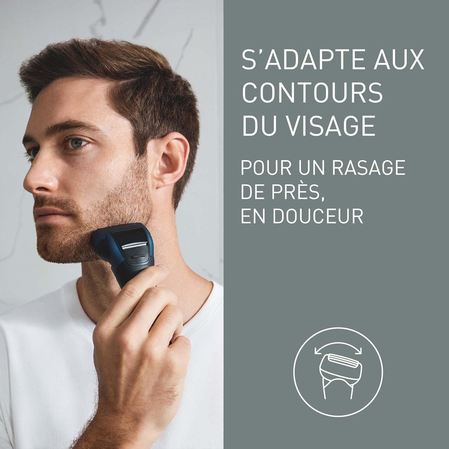 Thumbnail 4 de Panasonic Series 700 ES-ALT4B : rasoir électrique 3 lames Wet & Dry sans fil