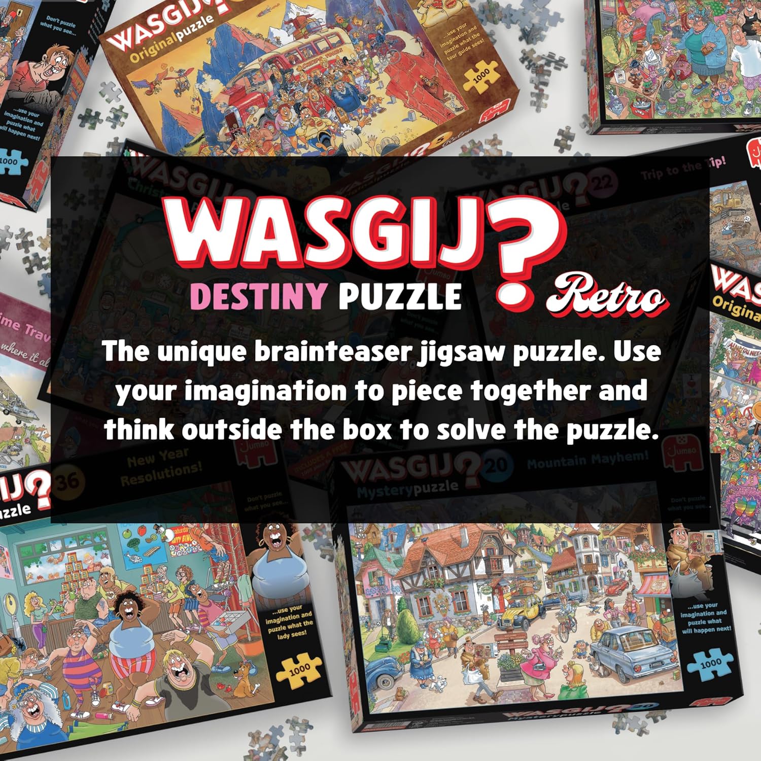 Detalle de Wasgij Retro Destiny 10: High Street Hassle! 1000-Piece Jigsaw Puzzle