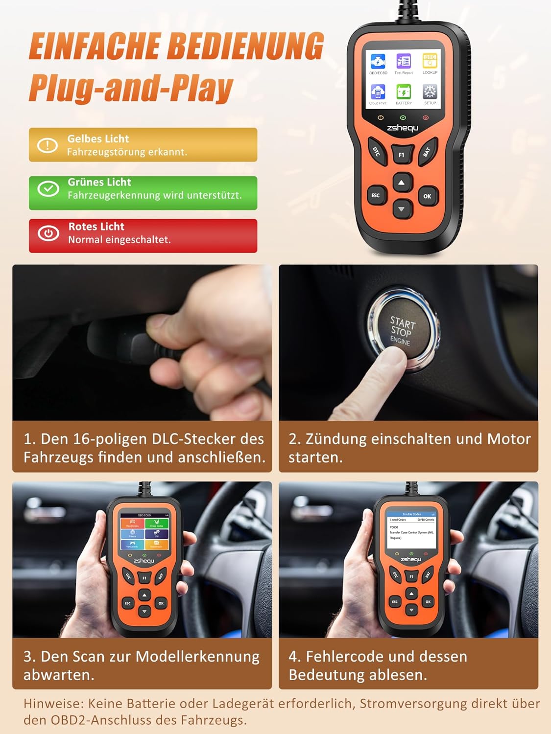 Thumbnail 5 de OBD2 Diagnosegerät OBD EOBD Scanner 35.901 DTC 📟