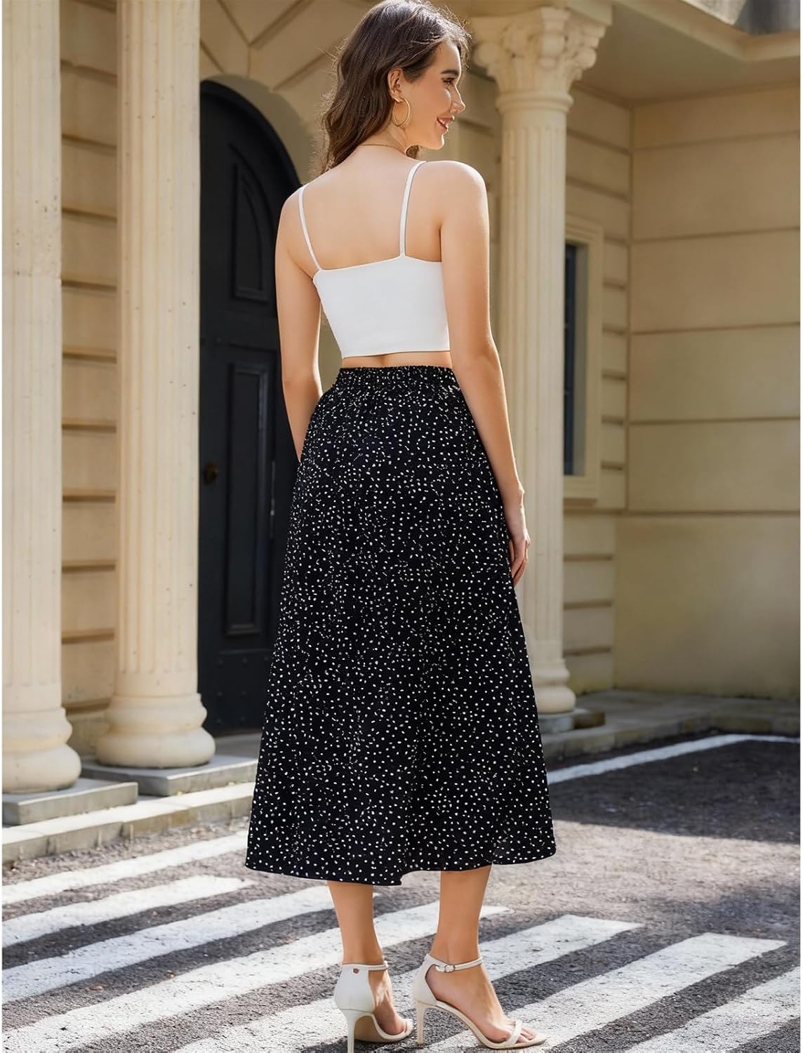 Detalle 2 de Abaadlw Women's Maxi Skirt