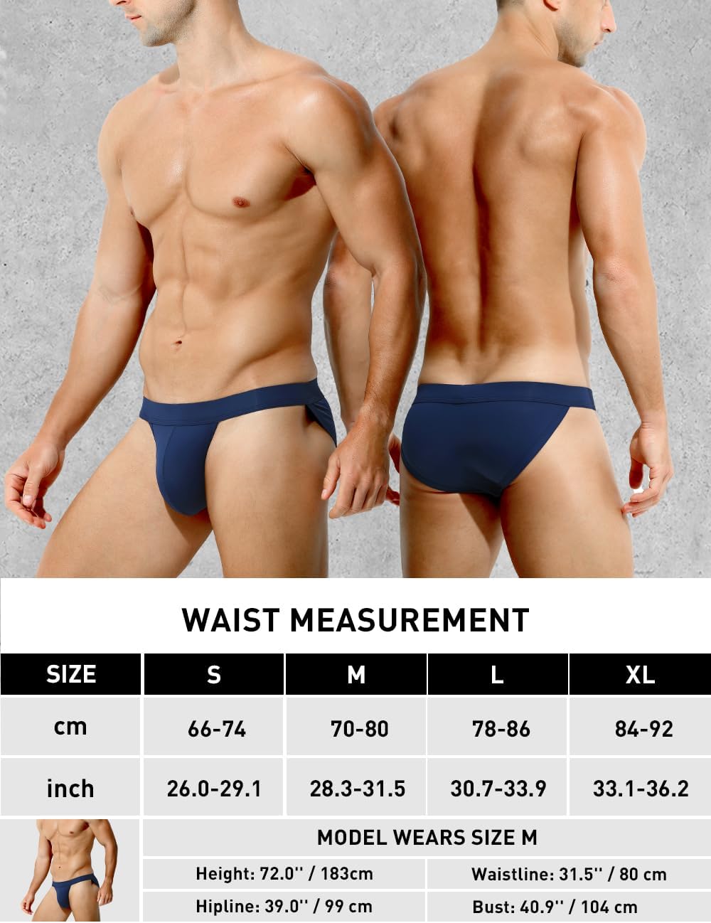 Thumbnail 5 de Casey Kevin Mens Briefs with Bulge Pouch