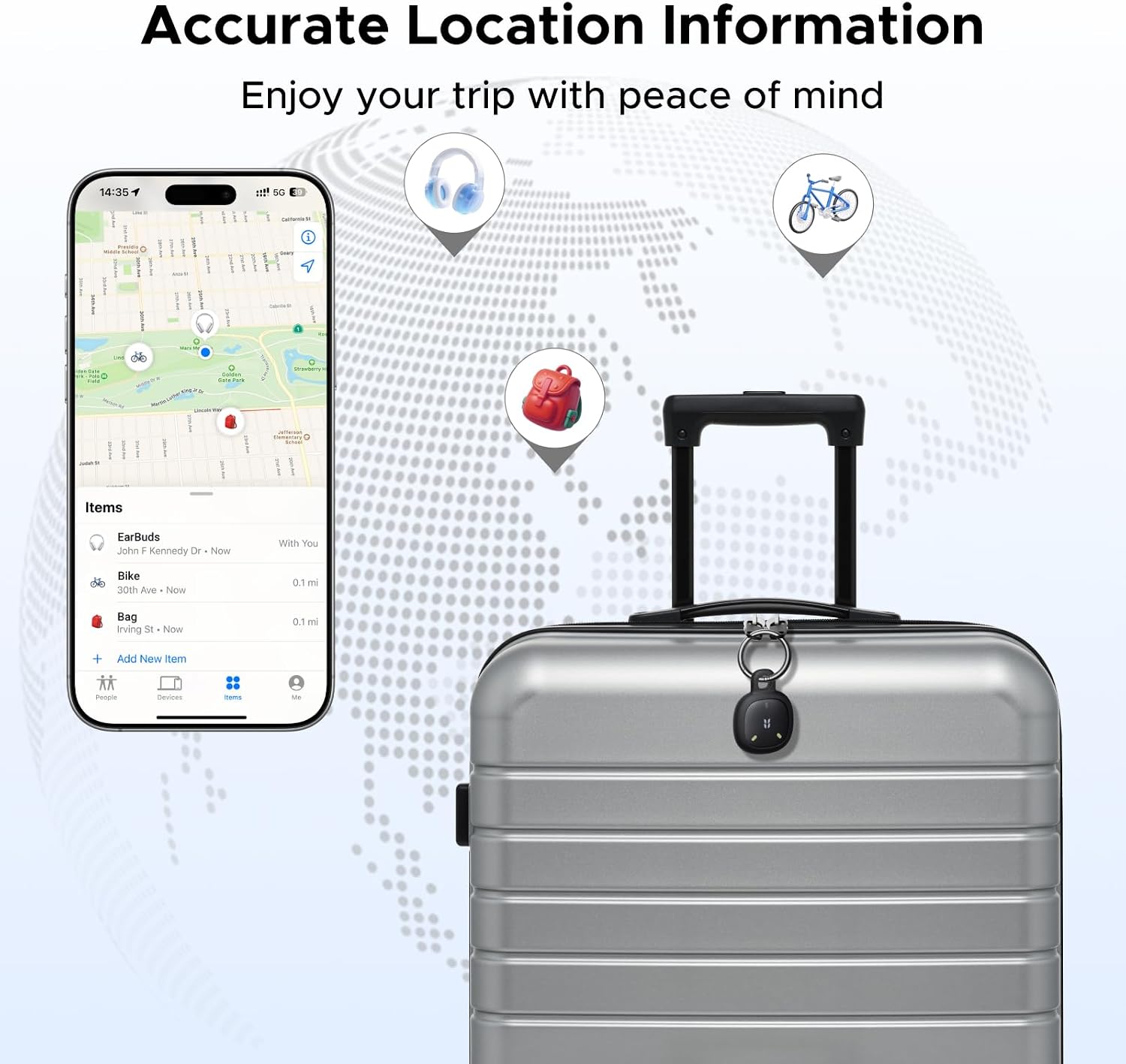 Thumbnail 6 de UGREEN FineTracker Mini2 Tracker Tag for Apple Find My (iOS Only) – 4 Pack