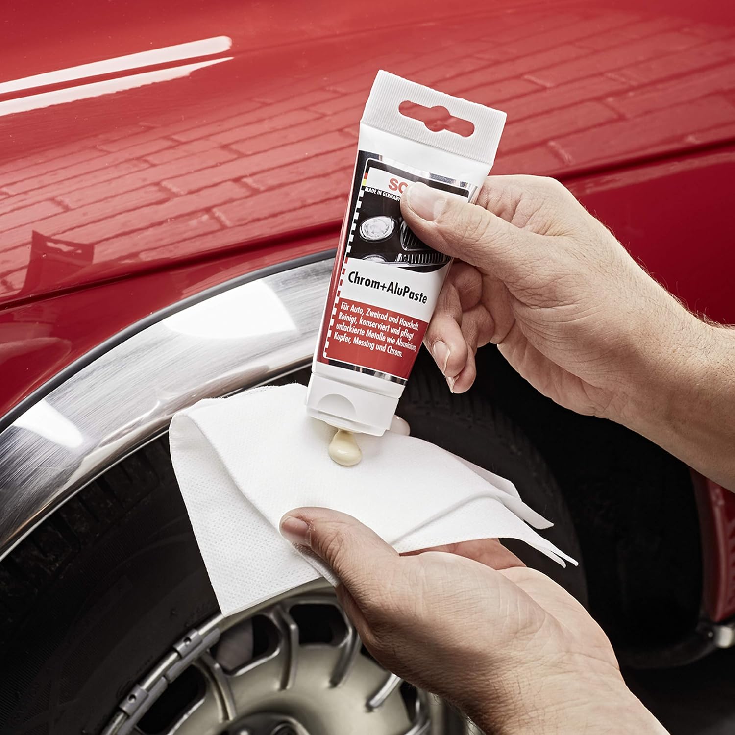Thumbnail 3 de SONAX Chrom+AluPaste (75 ml) – Polierpaste zur Beseitigung von Korrosion, angelaufenen und blinden Stellen