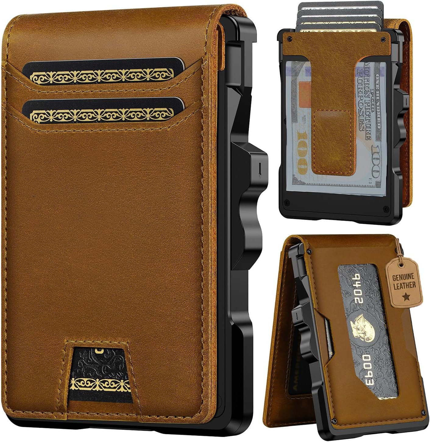 Genuine Leather RFID Wallet