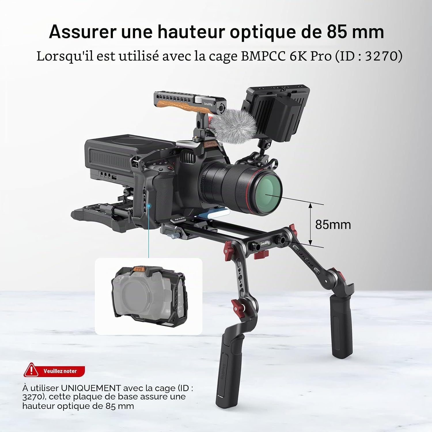 Detalle de SMALLRIG 3357 plaque de base universelle