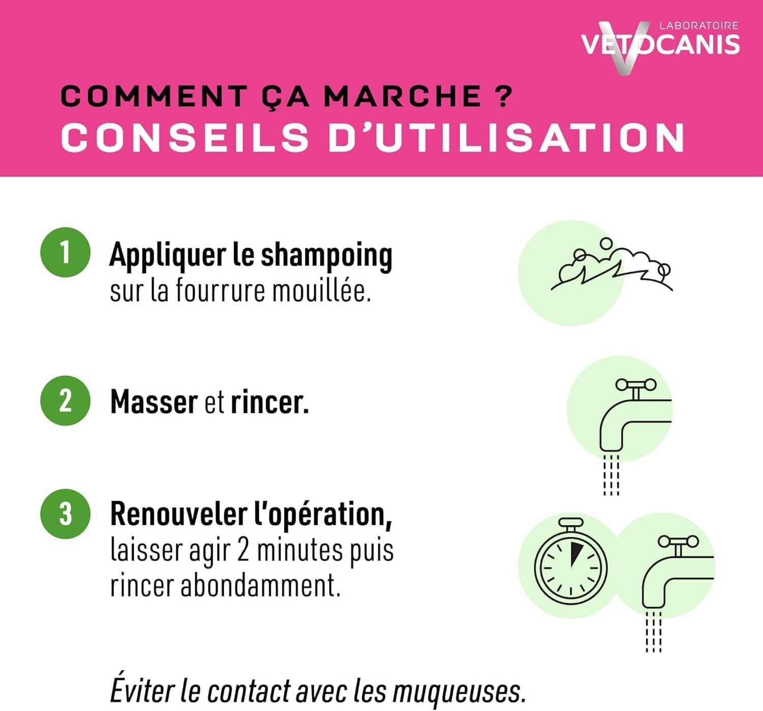 Thumbnail 6 de Vetocanis Shampoing Chat Dermoprotecteur à usage fréquent (glaçrine végétale) 300 ml