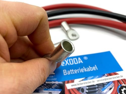 Detalle de eXODA Cavo Batteria 2m 50mm² Rosso/Nero con 4 Terminali M8