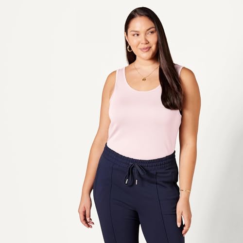 Thumbnail 6 de Amazon Essentials Camiseta de Tirantes Entallada Mujer Pack 2 (Rosa Claro/Rosa Coral, L)