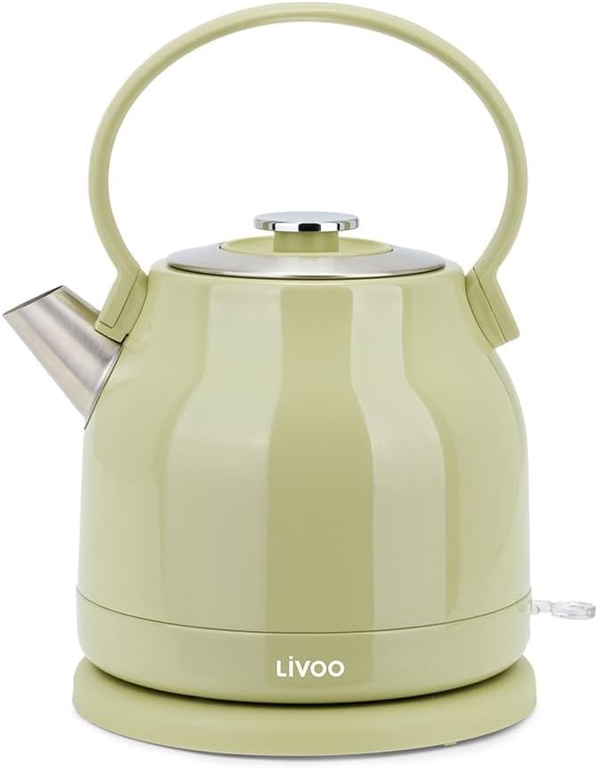 Detalle de LIVOO DOD202C – czajnik retro 1,5 l ze stali nierdzewnej, 1850–2200 W