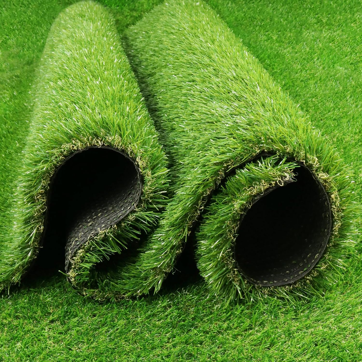 Detalle de PENFHF PF-35MM0406-PF Artificial Turf Rug, 4 FT × 6 FT, 1.38-Inch Pile