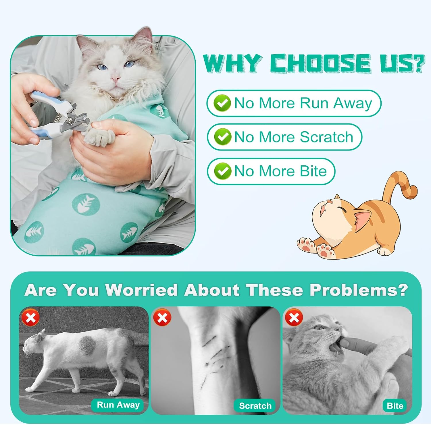 Detalle de Supet Cat Grooming Wrap