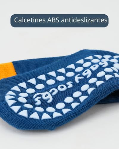 Thumbnail 6 de Kyopp: 5 pares de calcetines antideslizantes para niños y niñas (6-8 años) con motivos de animales