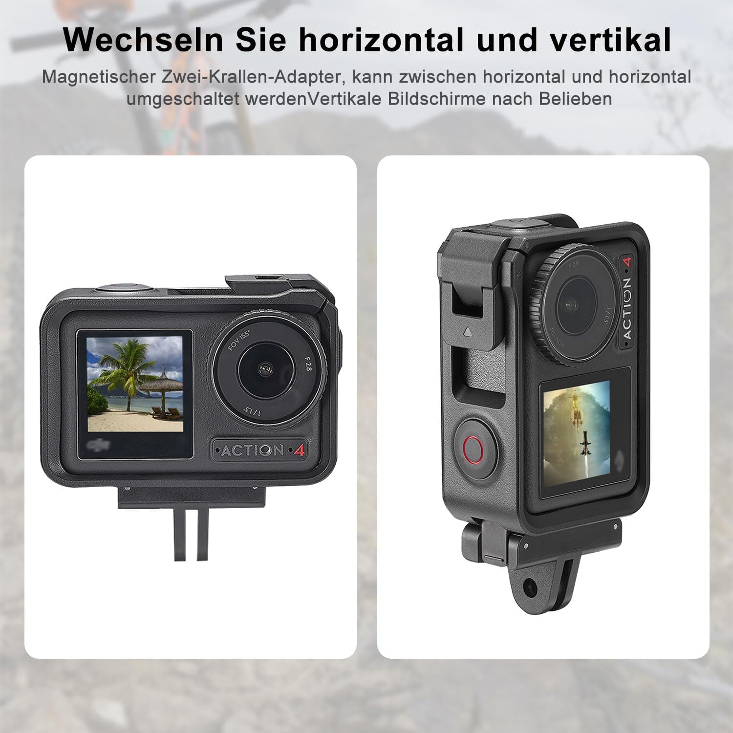 Thumbnail 5 de FiTSTILL Magnetischer Schnellwechseladapter Basis 2er-Pack – kompatibel mit DJI Osmo Action 5 Pro/4/3 und Osmo 360