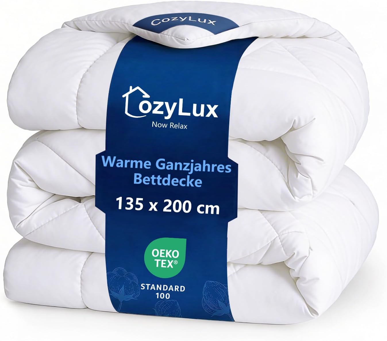Detalle de CozyLux Bettdecke 135x200 cm – Vier Jahreszeiten, 300 g/m², Mikrofaserfüllung